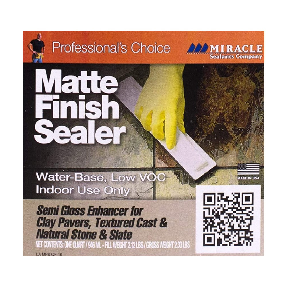 Miracle Sealants Matte Finish Sealer for Textured Stone Semi Gloss Enhancer