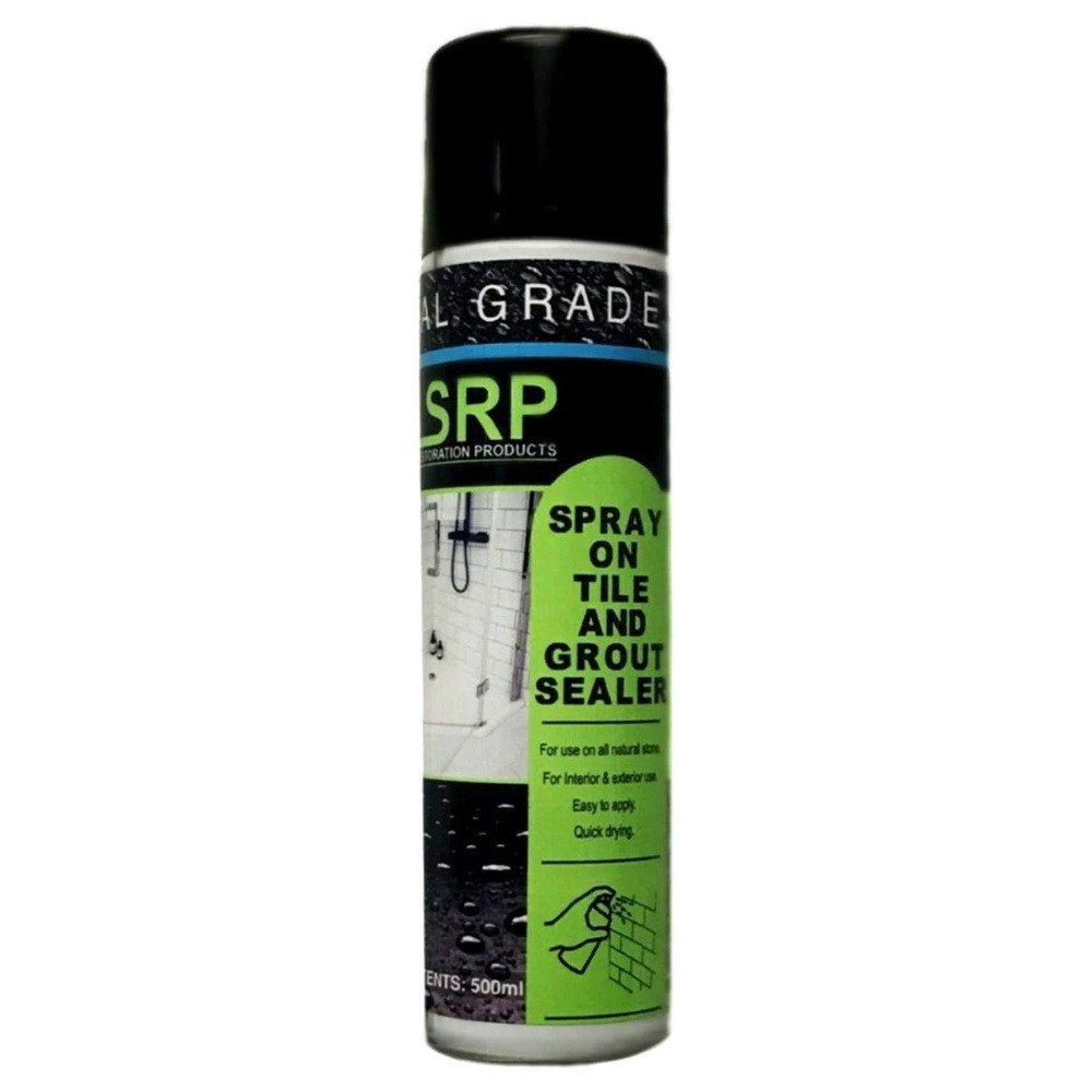 Spray on Tile and Grout Sealer Aerosol SRP Stone Tiling Protection