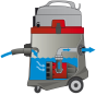 N 51/1 KPS UK Pump out vacuum  50L, 2200W Functional Diagram Sprintus N 51/1 Pump out vacuum