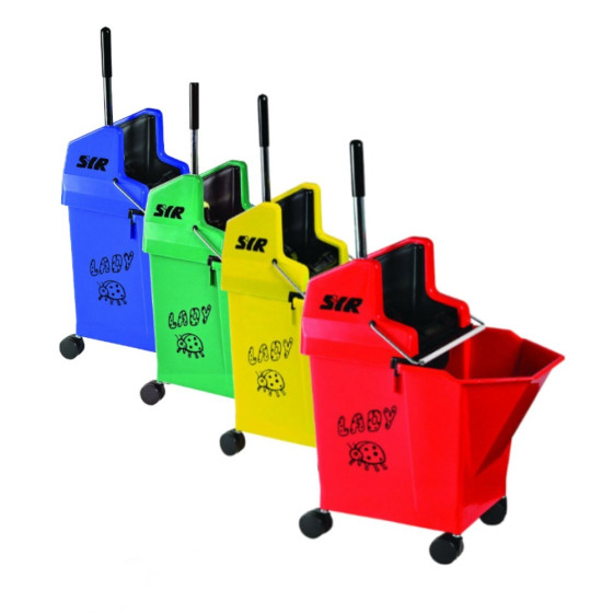 SYR Kentucky Ladybug 9 litre Mop Colour Coded Compact Bucket and Wringer