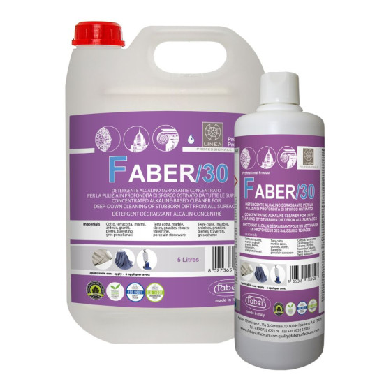 Tile grout cleaner UK Faber 30 Professional Concentrated Alkaline Heavy Duty Cleaner For Stubborn Dirt On All Surfaces