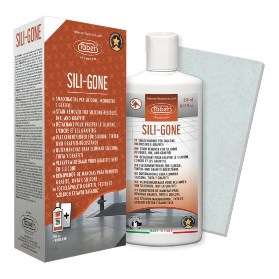 Tile and grout cleaner uk Faber Showroom Sili Gone 250ml Kit Stain Remover For Silicone Residues