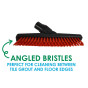 SYR Heavy-Duty Angled Stiff Brush Tile Grout Cleaning Set Angled Bristles for Grout lines Floor edges