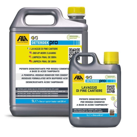 Tile Grout Cleaner UK Fila Deterdek Pro Powerful Residue Remover for End of Work Cleaning