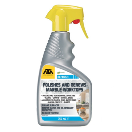Fila Refresh Protective Detergent Polishes and Renews Marble Worktops 750ml