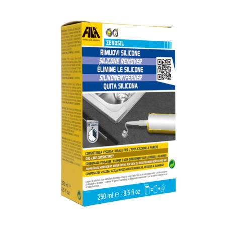 Box of Fila ZeroSil Silicone Remover removes sticky stuff and tar