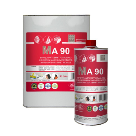 Faber MA 90 Colour Enhancer Wet Look Protective Treatment for Natural Stone and Absorbent Materials Stone Impregnator