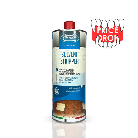 Faber Solvent Stripper removes waxes, treatments and greasy dirt