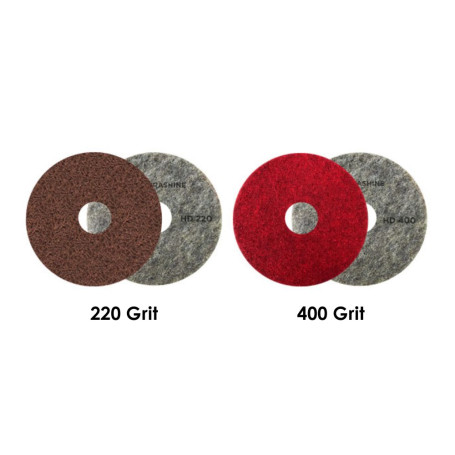 Suprashine HD 220 grit 400 grit 17" Floor Pad for natural stone concrete terrazzo