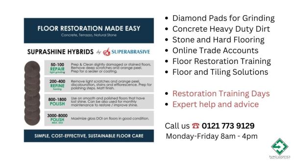 Diamond Pads DIP for Rotary Floor Grinders - Suprashine Impregnated