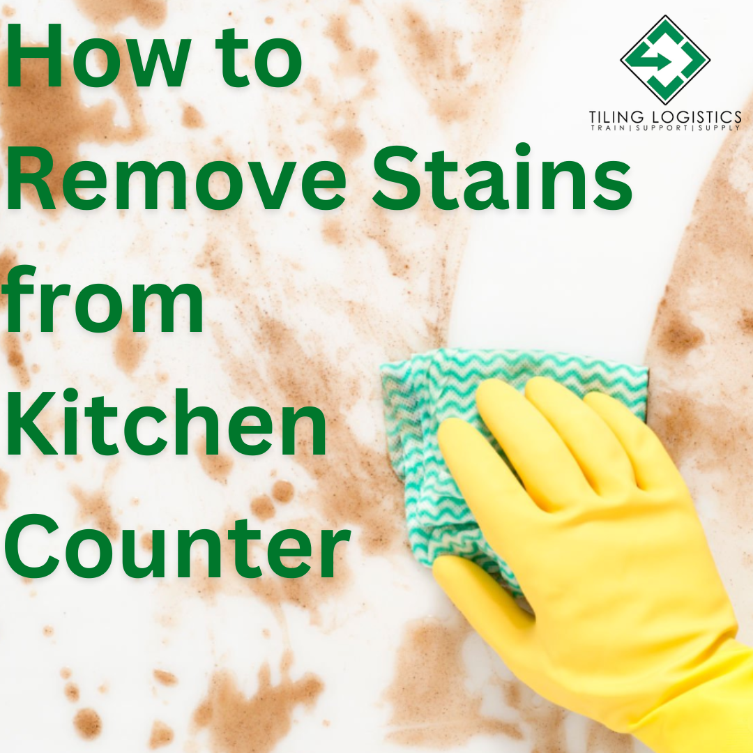how to remove stains from marble and porcelain kitchen countertop