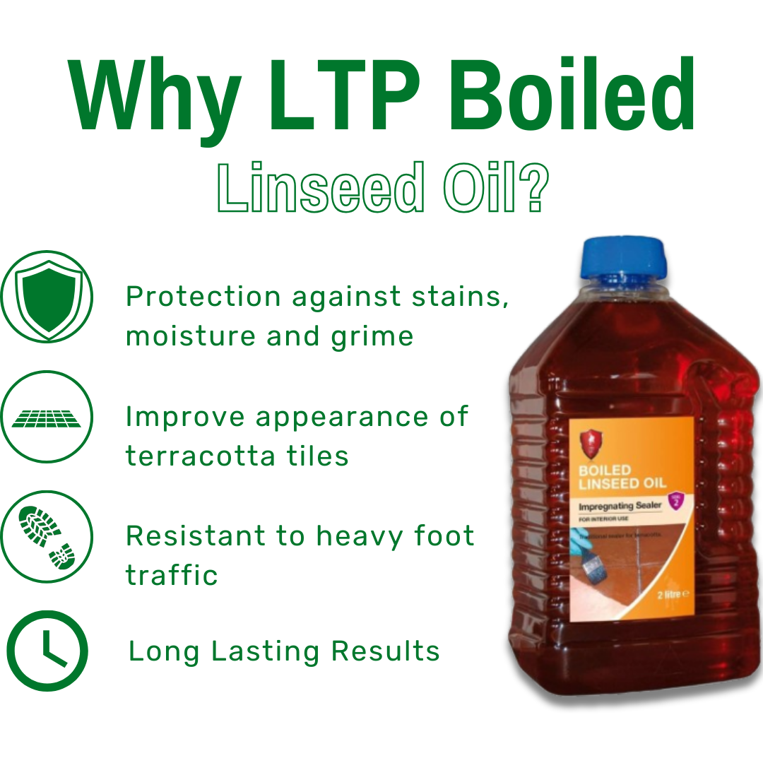 ltp boiled linseed oil impregnating seal terracotta floor tiles