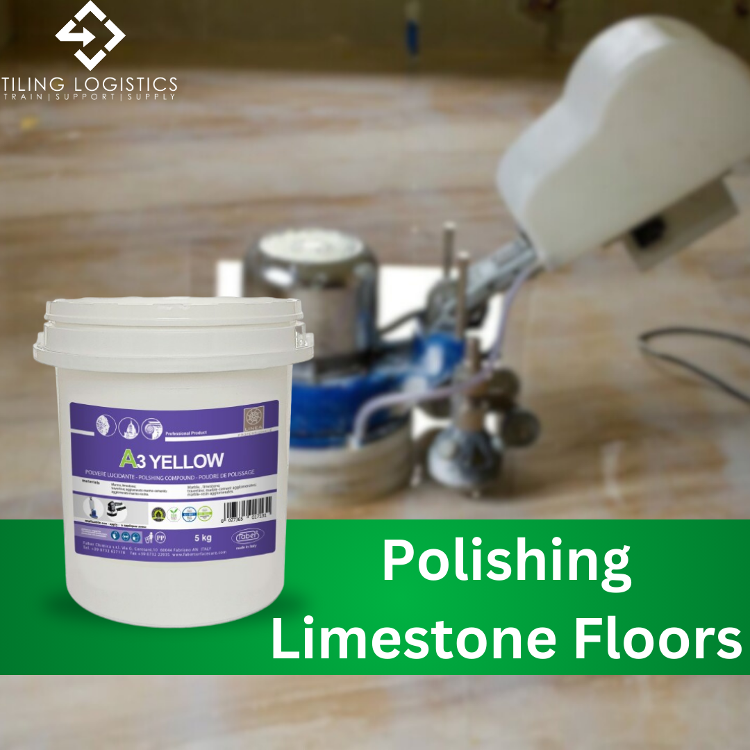 How to Polish Old Limestone Floor Tiles faber a3 yellow polishing powder